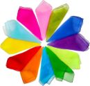 Lolakee Juggling Dance Scarves 12 PCS Upgraded Reinforced Edges Scarves for Kids Play Silk Scarfs